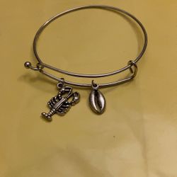 Handmade Charm Bangle Bracelet
