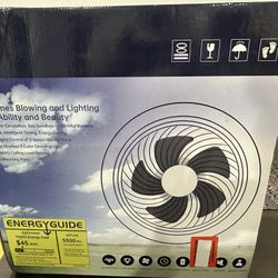 Bladeless Ceiling Fan With Led Light 