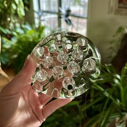 Vintage Glass Flower Frog