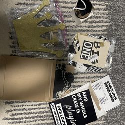 Party decorations - notorious one birthday