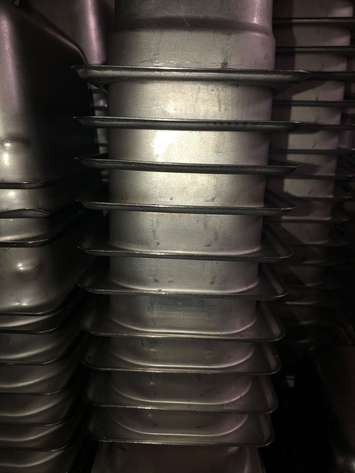 10 Lot 1/9th Pans Stainless Steel