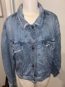 Ladies guess denim jeans jacket size xl