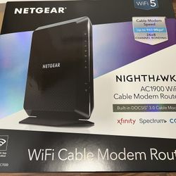 Netgear Nighthawk AC1900 Modem, WiFi Router Combo 