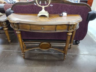 Traditional console table