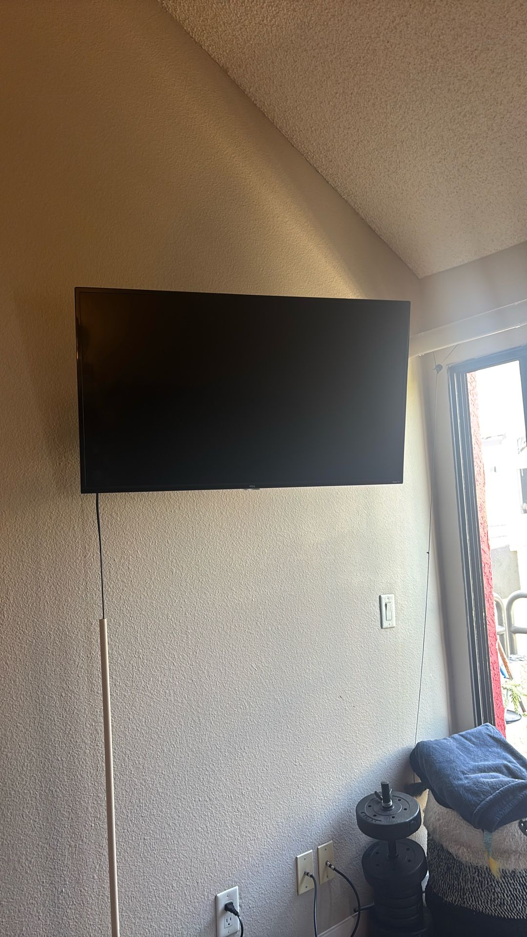 2 Roku 40” TVs with Wall Mounts and Remote Controls
