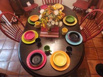 Fiesta Ware 8 Place Setting Set