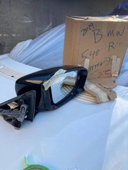 2019 BMW 540I EXTERIOR SIDE VIEW MIRROR RIGHT PASSENGER BLACK