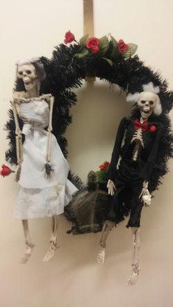 Halloween bride and groom
