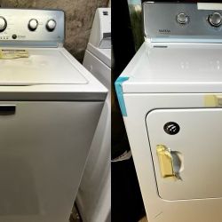 MAYTAG Top-Loading High Efficiency Washer & Electric Dryer Set