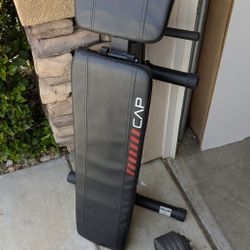 CAP Adjustable Workout Bench & 52.5lb. Dumbbell Pair
