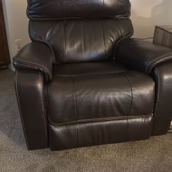 Leather Recliner Electric 