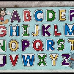 Disney Melissa & Doug alphabet wooden puzzle