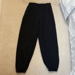 Aritzia TNA Black Cozy Mega Fleece Sweatpants