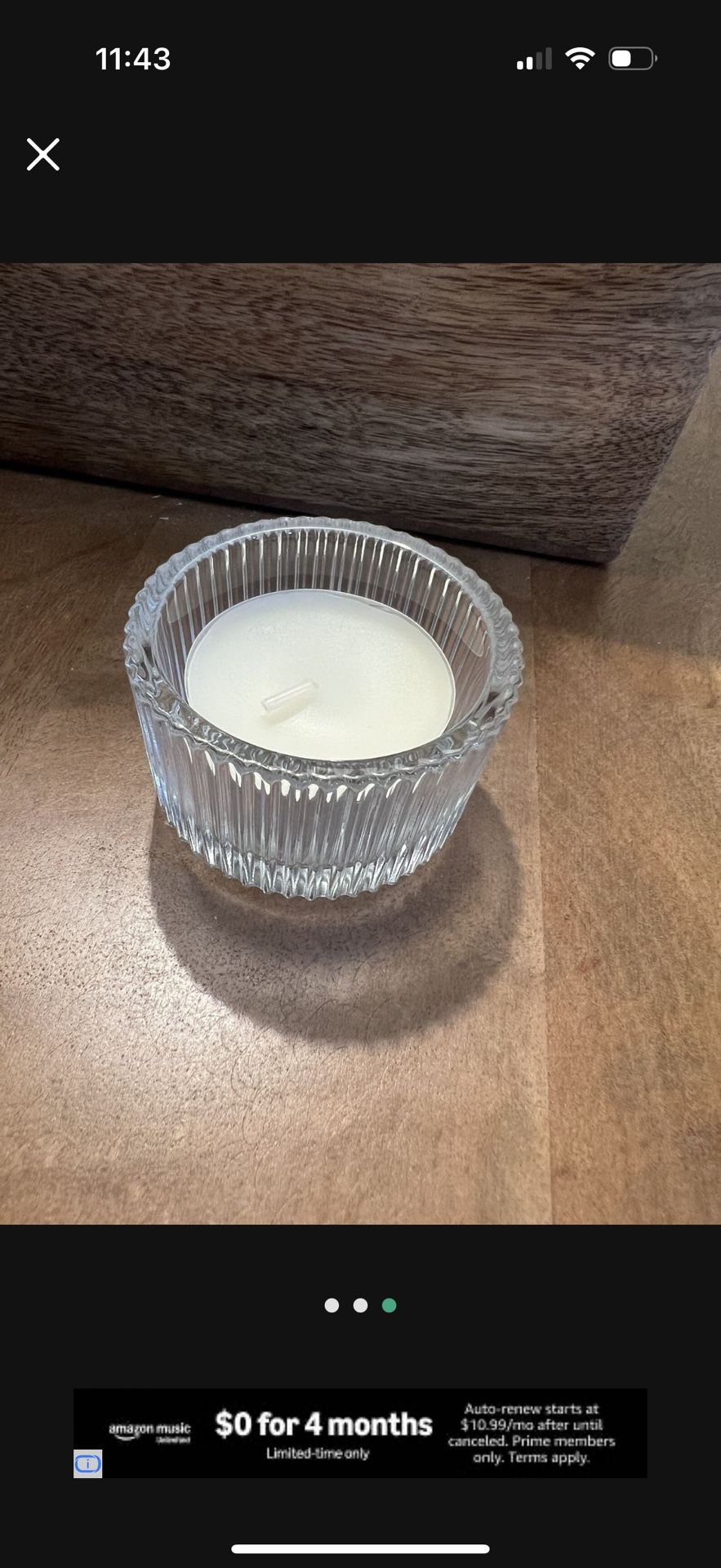45 Clear Tea Light Holders