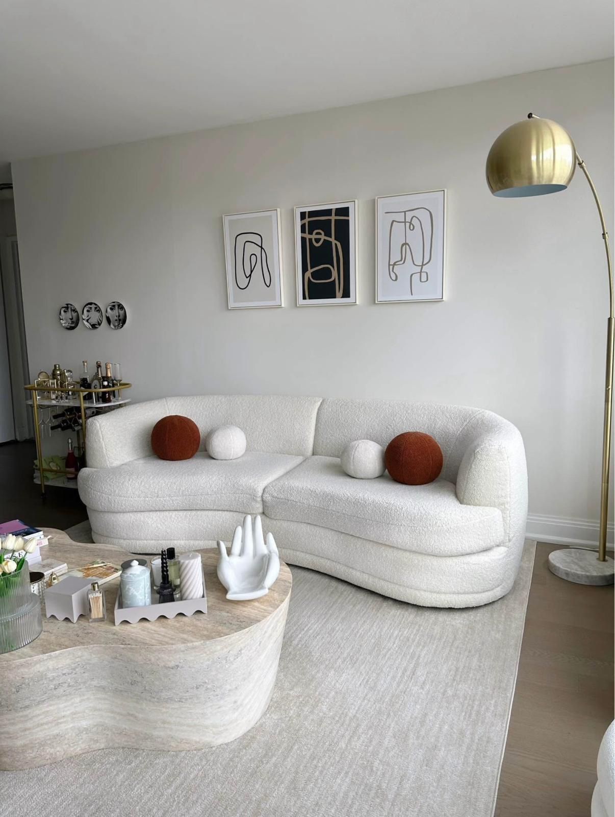3 Seated Boucle Sofa