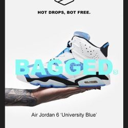 Retro Jordan 6 Unc Size 11.5 12, 13