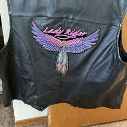 Leather Vest Size 3x