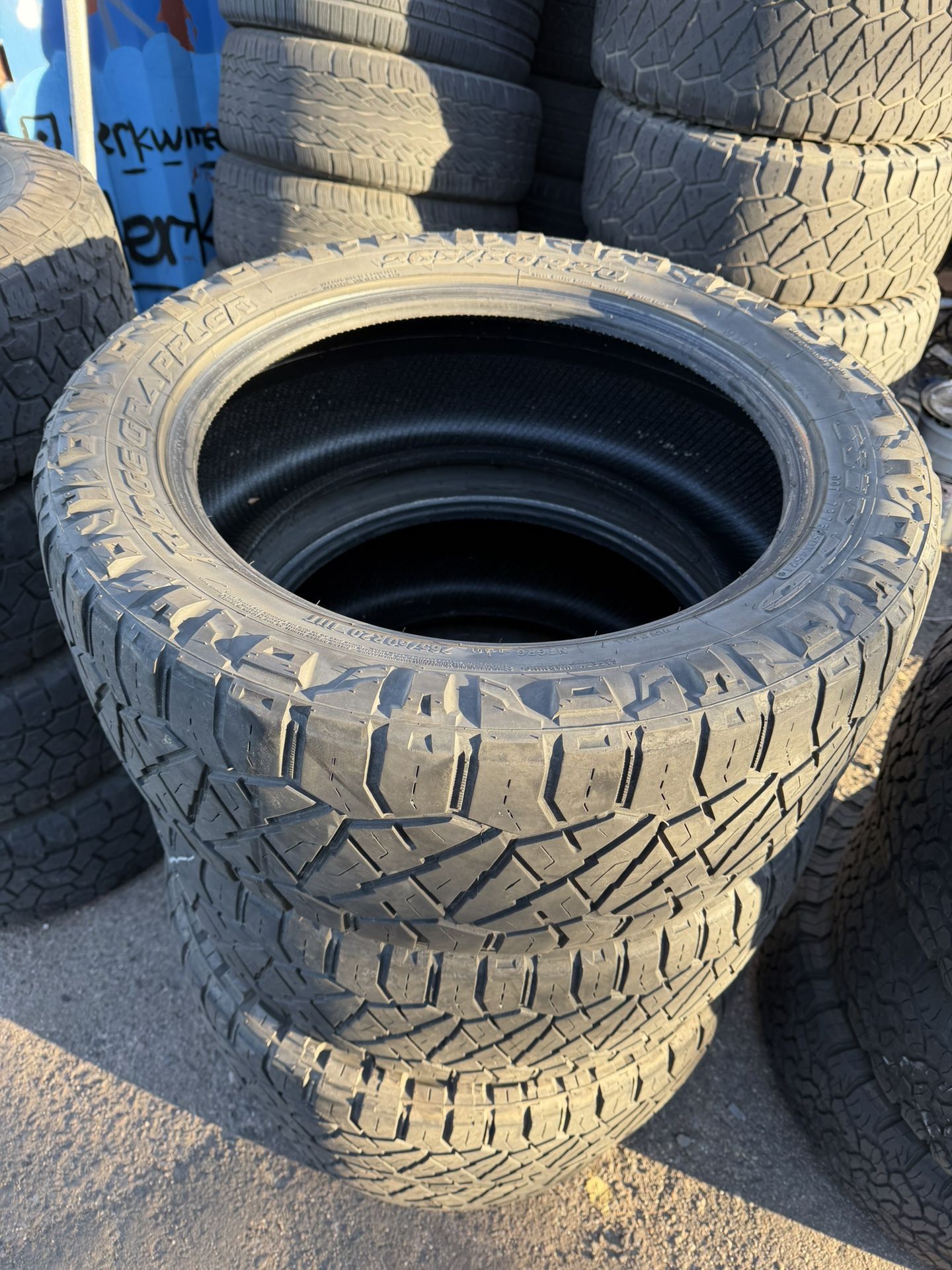 Used Set Of Nitto Ridge Grappler Tires Size 265/50/20