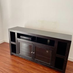 Move Out Sale - Black Wooden TV Stand 