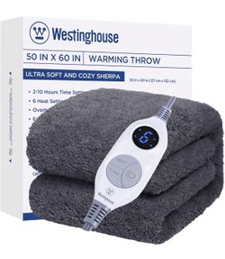 Westinghouse Electric Blanket Throw Size