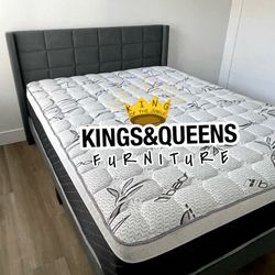 New Queen Bed Frame With Mattress 