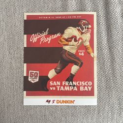 Tampa Bay Bucs Vs 49ers 2025 Dunkin Poster