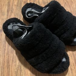 Black Ugg Slides size 9.5