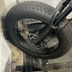Retro Style Fat Tire Electric Bike (Black)