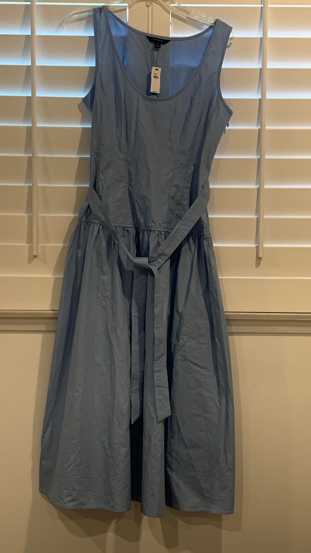 BANANA REPUBLIC VESTIDO NUEVO TALLA 6 COLOR AZUL CLARO 100% ALGODÓN