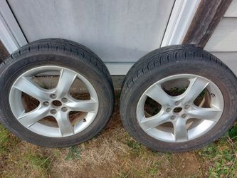 2 Subaru impreza wheels and tires