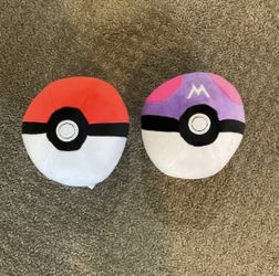 Pokémon Plush Masterball & Pokeball 