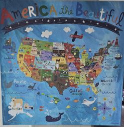 America Map Canvas