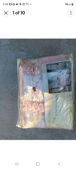 Extremely Rare Brand-New In Original Packaging Jessica McClintock Baby 5-Piece Bedding Crib Set Won't Take Lower Offers
