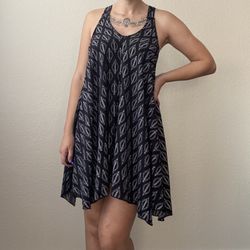 Apt. 9 Black Patterned Tank Tunic Dress