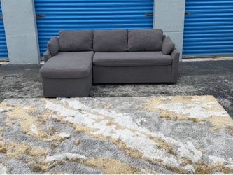 Gray sectional sofa(free delivery)