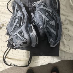 Black Gray Balenciga Runners