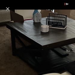 Rustic Coffee Table With Matching End Table 