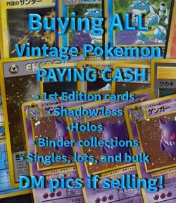 Pokemon vintage card buyouts