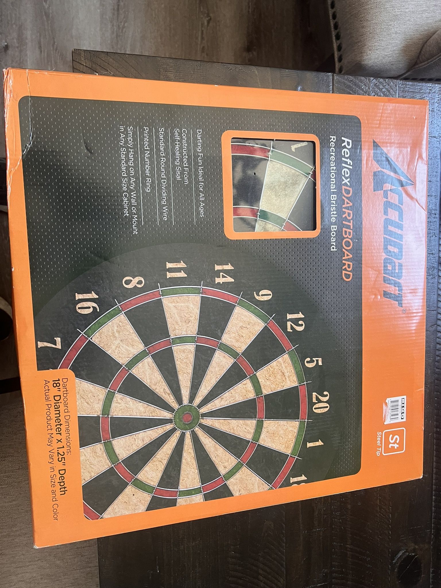 Accudart Dartboard With Darts