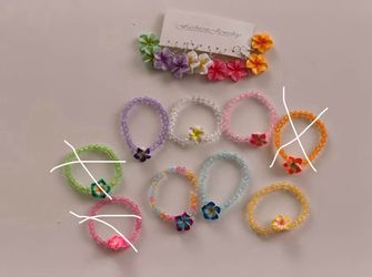 Earrings and bracelets