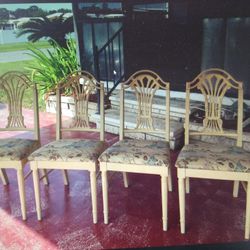 Four Dining Room Chairs 