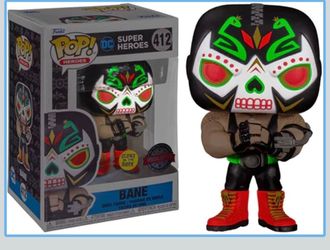Funko Pop! Heroes Bane Dia de los DC GITD #412 Entertainment Earth Exclusive