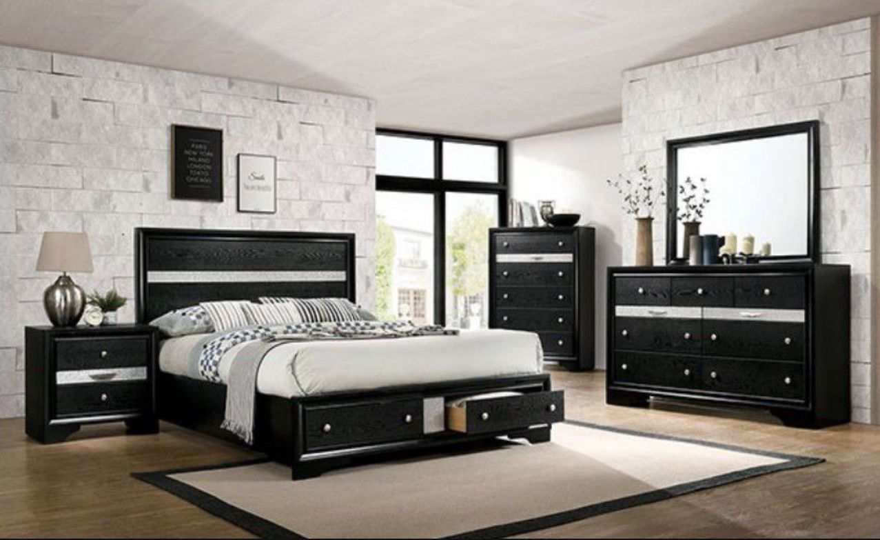 Brand New 4pc Bedroom Set (Queen or Eastern King)