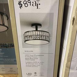 Semi-Flush Mount Light Fixture
