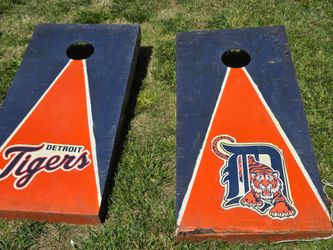 Detroit Tigers Cornhole Boards
