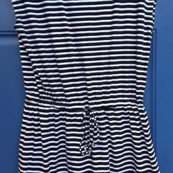 Michael Kors Drawstring Waist Zip Shoulddr Dress size L