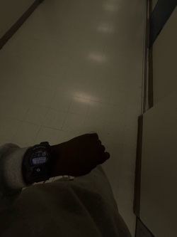 G-shock and cuban link bracelet
