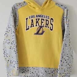 NEW Girls NBA Los Angeles Lakers Fleece Pullover Hoodie Large (10/12)