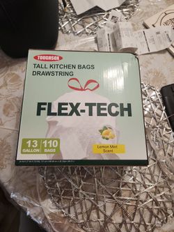 Toughsox Flex-Tech 13 Gallon Drawstring Trash Bags