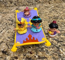 Collectible Fisher-Price Little People Disney Aladdin Magic Carpet Set